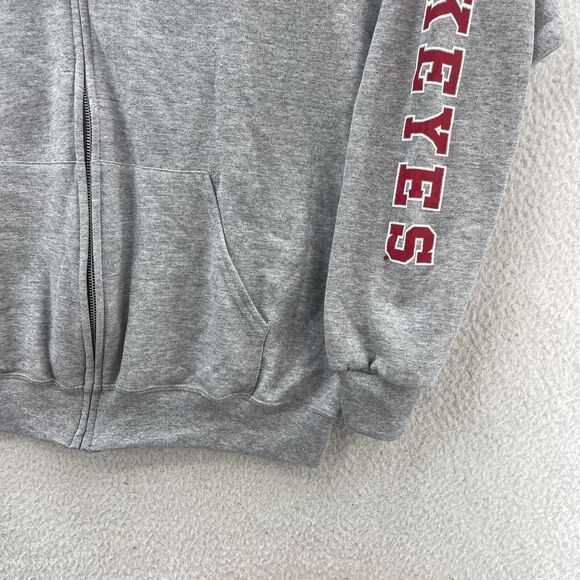 Ohio State Buckeyes NCAA Football Foundation Hoodie Sweatshirt Men's XL Gray Red - Picture 6 of 11